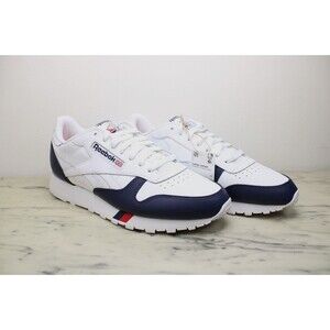 Reebok Classic Leather Sneakers Men's White Red Navy (US 10) NEW - IE2585